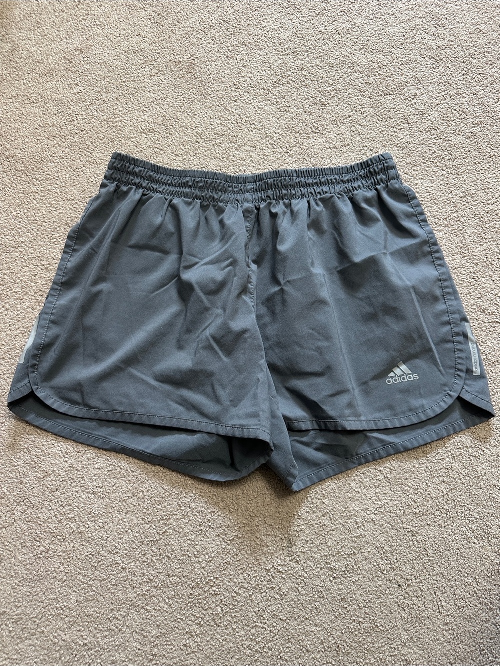 adidas Women's Charcoal Gray Athletic Shorts